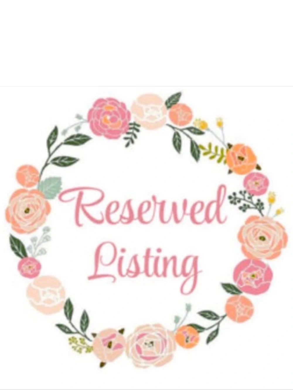 Reserved Listing For Pff